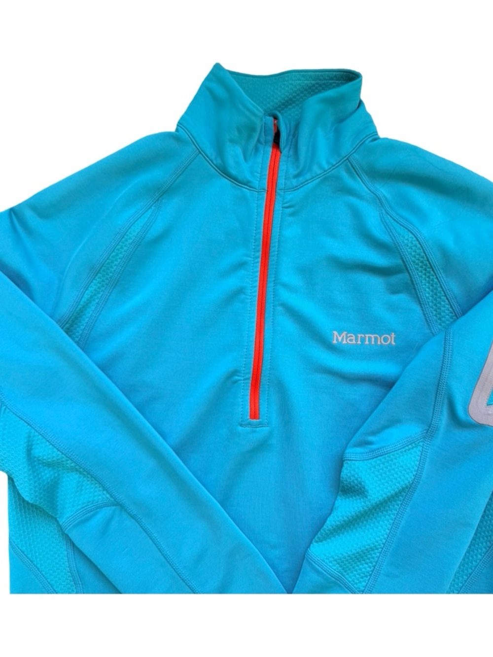 Marmot Women’s Half-Zip Performance Pullover — Size Small — Teal Blue - Picture 11 of 12